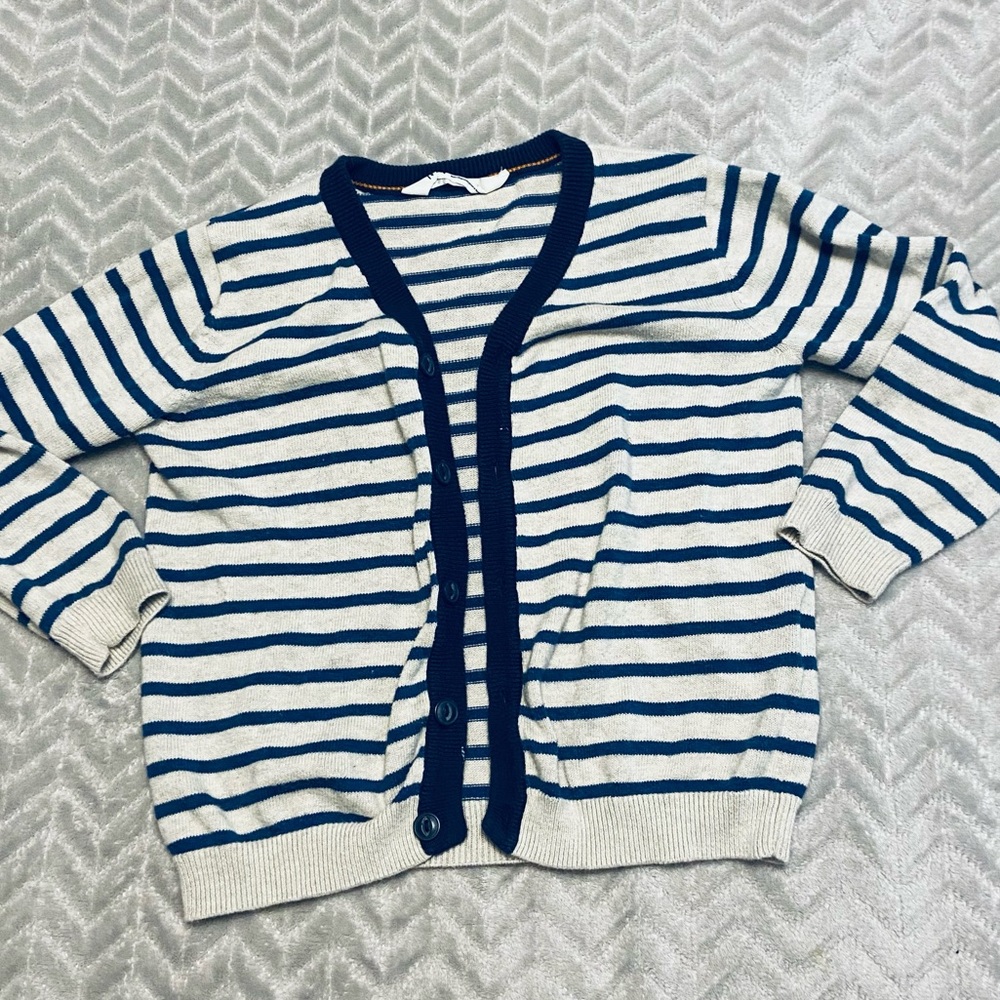 4-6T Handsome Boys Button Up Knit Cardigan